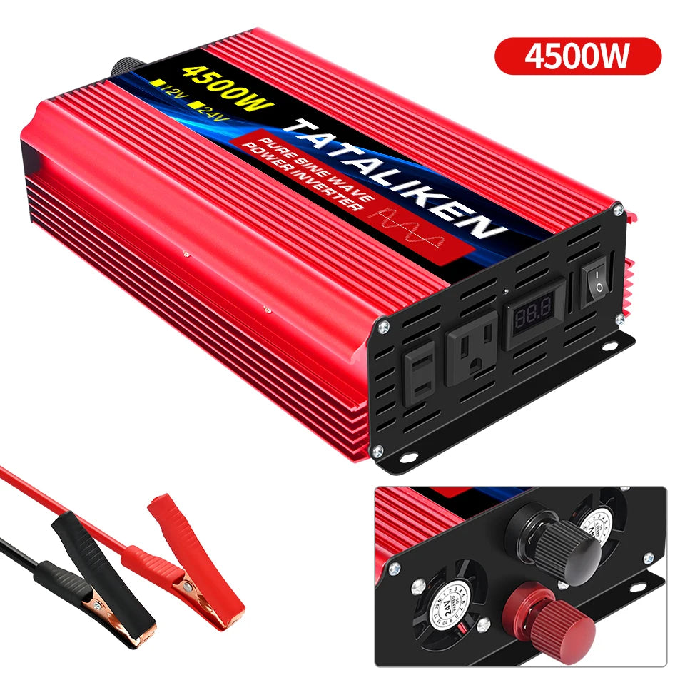 Pure Sine Wave Inverter 12VDC to 110VAC