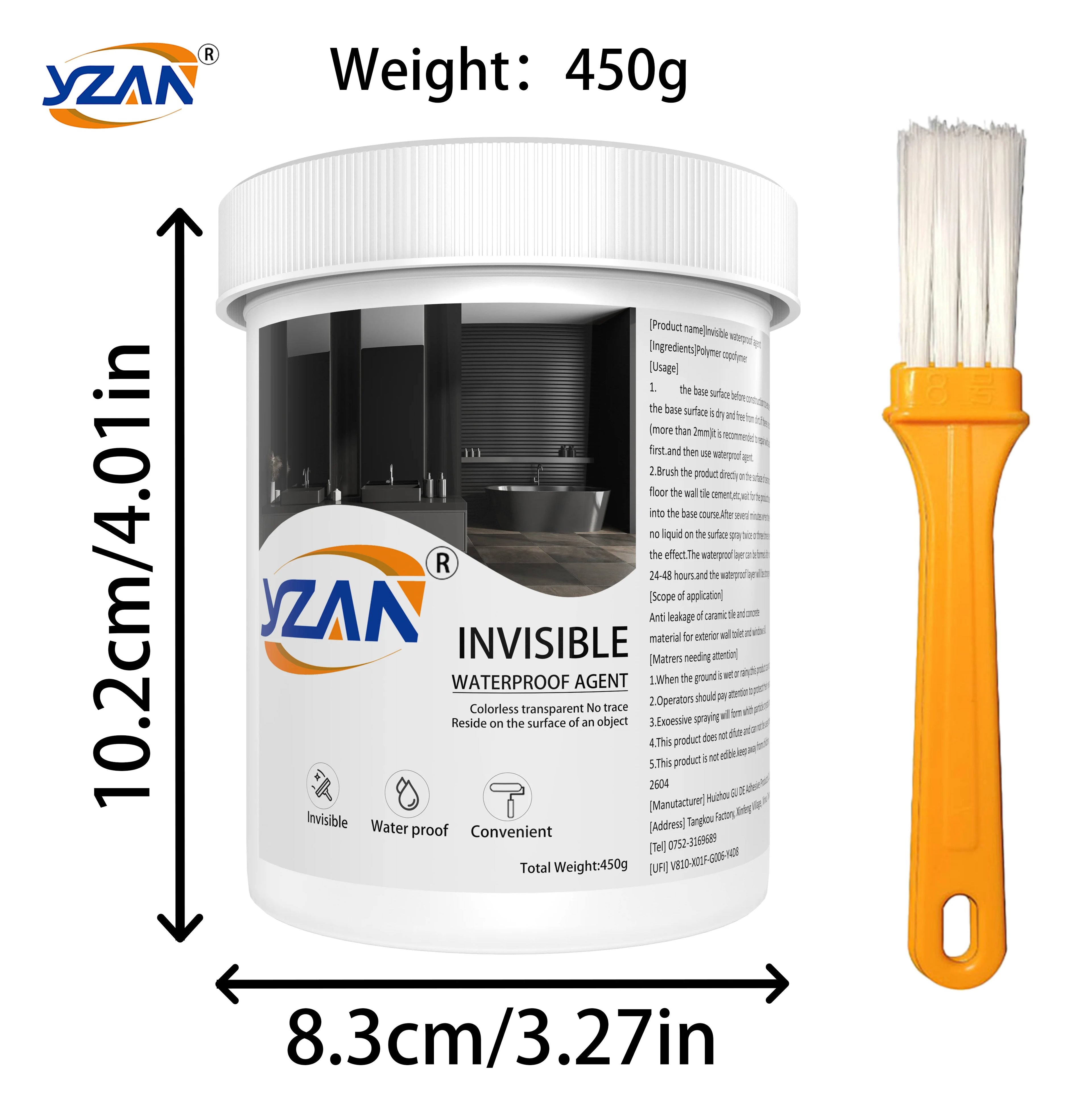 450g Polyurethane Waterproof Coating Invisible Sealant