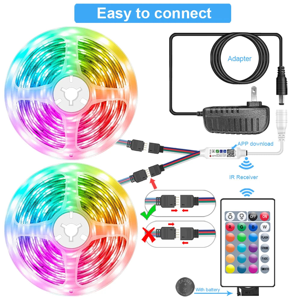 LED Strip Lights RGB 5050 Bluetooth control