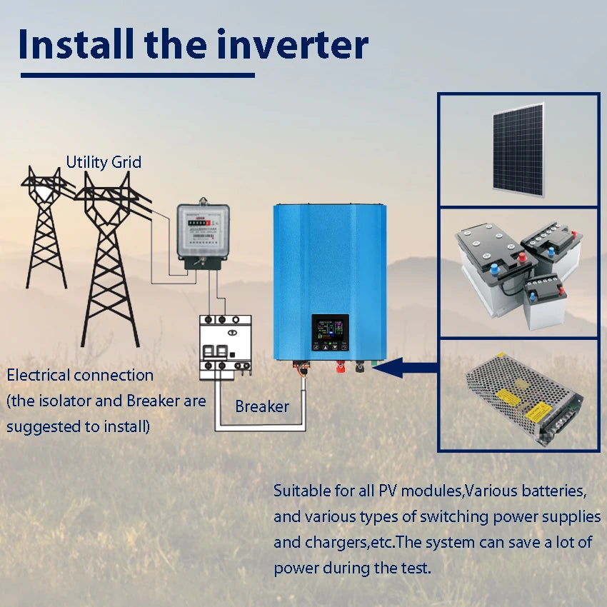 1KW 1200W Grid Tie Solar Inverter