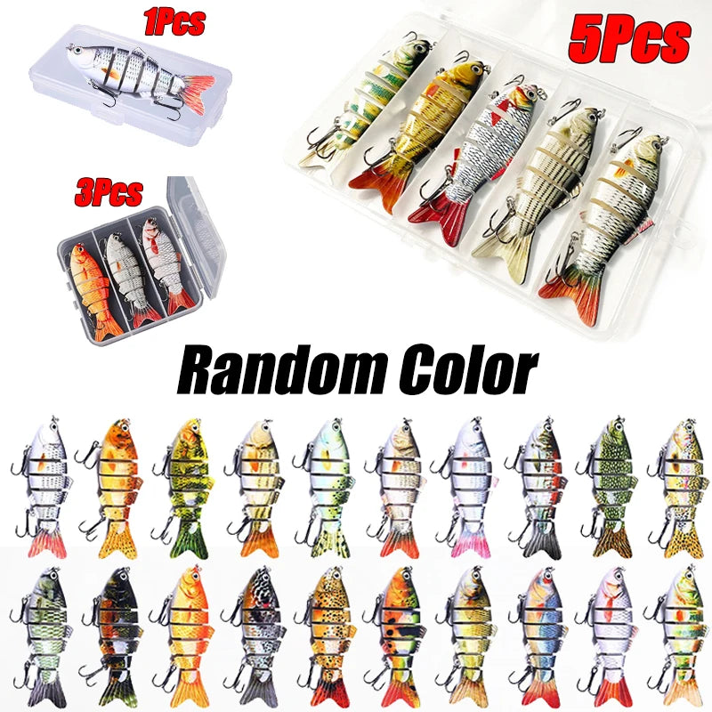 6 Segment Multi Jointed sinking Fishing Lure wobblers