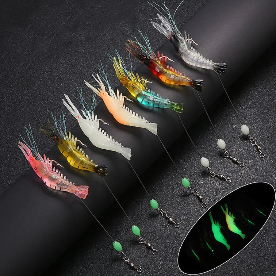 3pcs/7pcs Shrimp Fishing Lures Fishing Bait