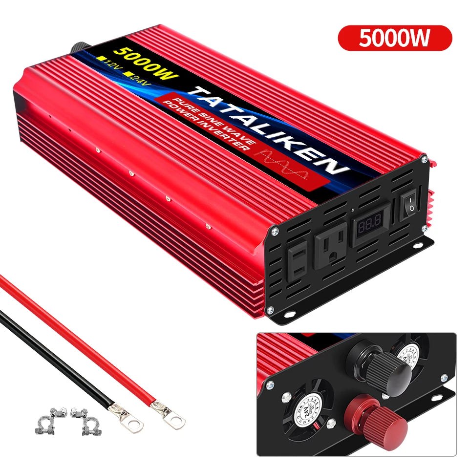 Pure Sine Wave Inverter 12VDC to 110VAC