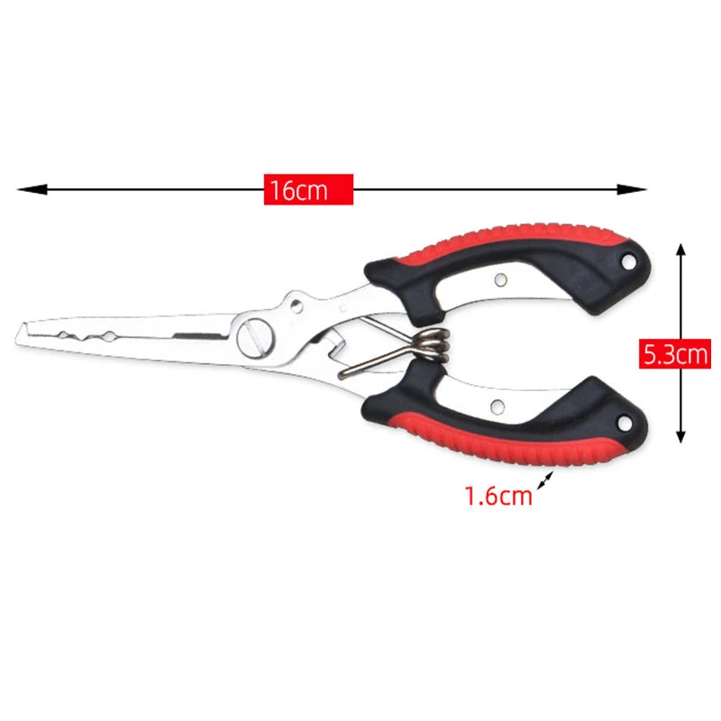 Stainless Steel Fishing Pliers with Hook Remover