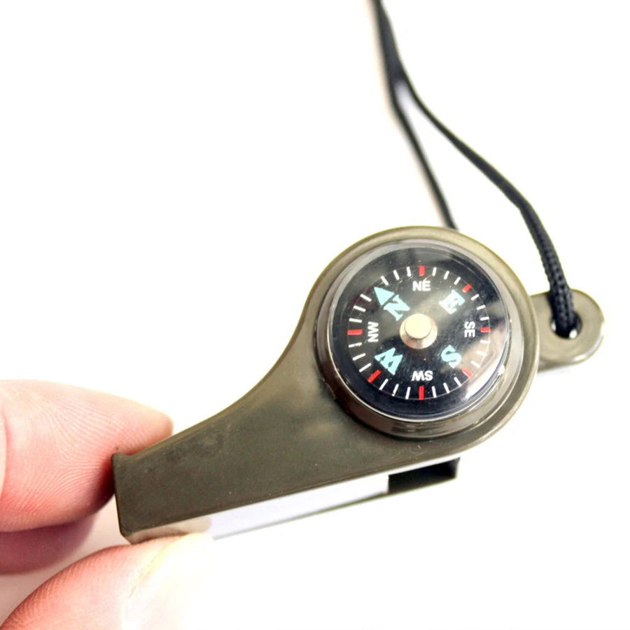 Emergency Rescue Whistle with Compass and Thermometer