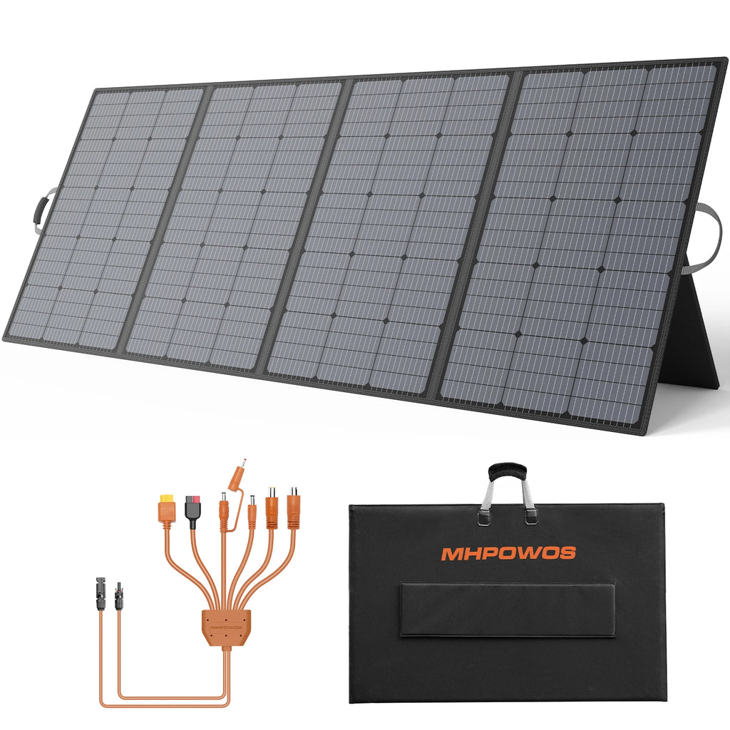MHPOWOS 400W 220W 110W Lightweight Portable Solar Panel