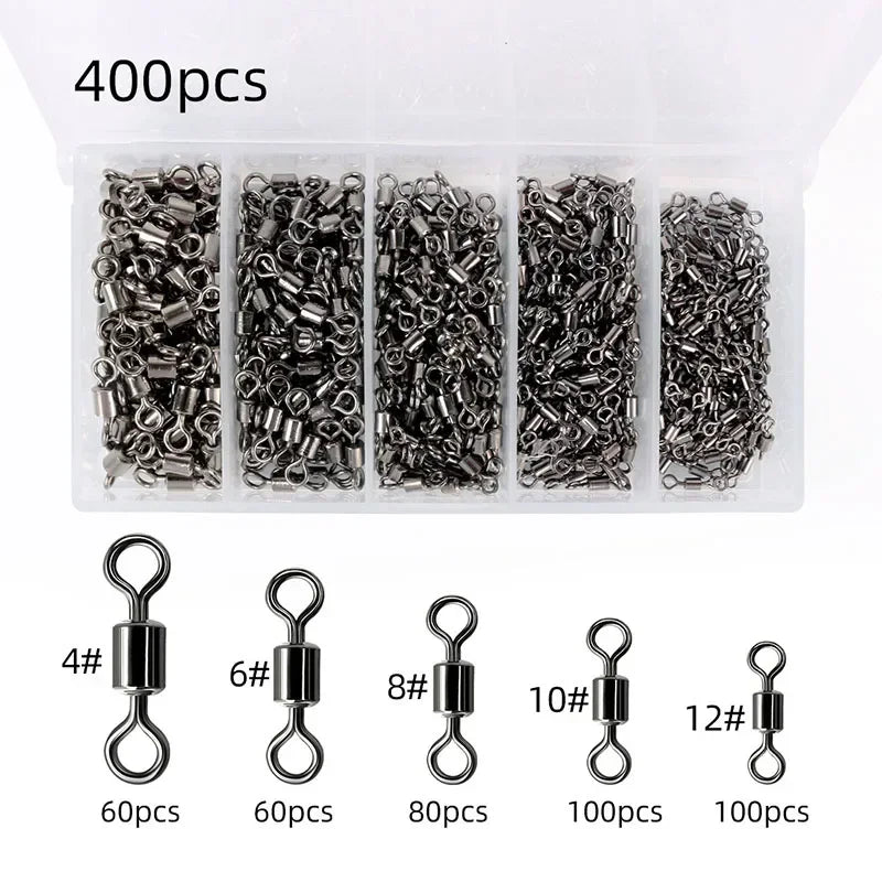 Fishing Swivels Kit Ball Bearing Rolling Swivel