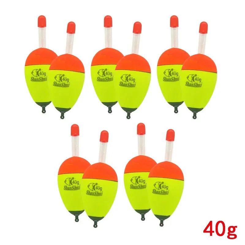 2/10pcs Luminous Fishing Float Stick Plastic Bobber