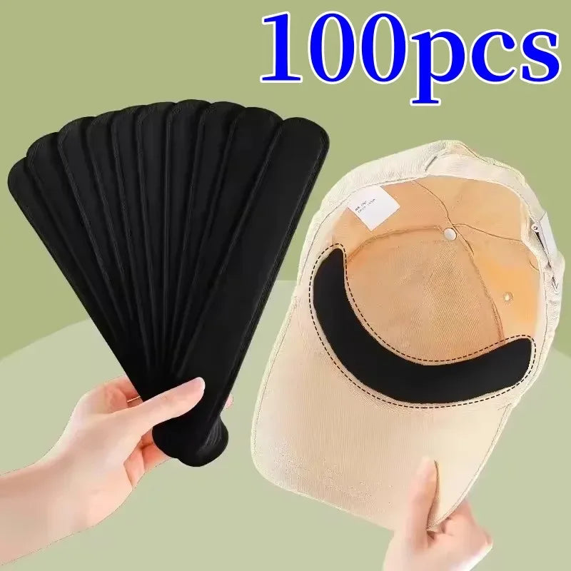 100/50/10PCS Hat Sweat Absorber Stickers