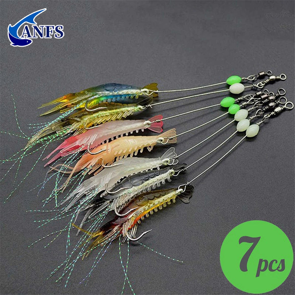 3pcs/7pcs Shrimp Fishing Lures Fishing Bait