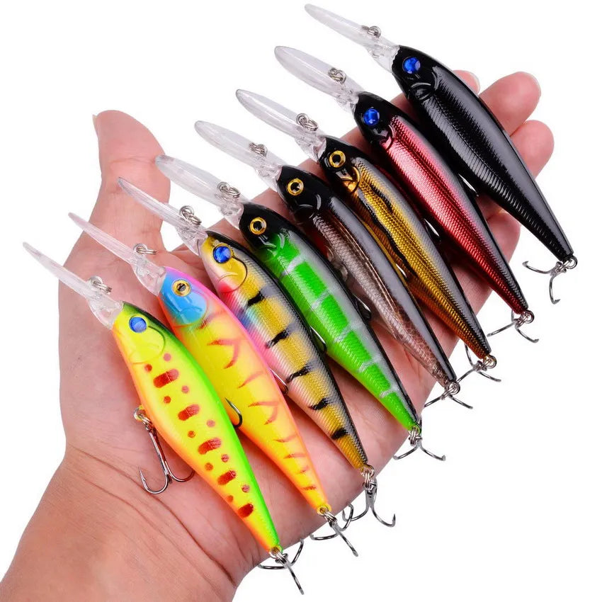 3/5/8Pcs Minnow Fishing Lure set