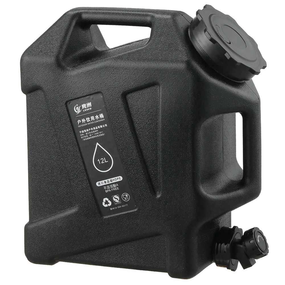 7.5/10/15L Camping Water Bucket with Faucet