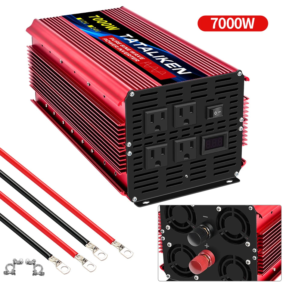 Pure Sine Wave Inverter 12VDC to 110VAC