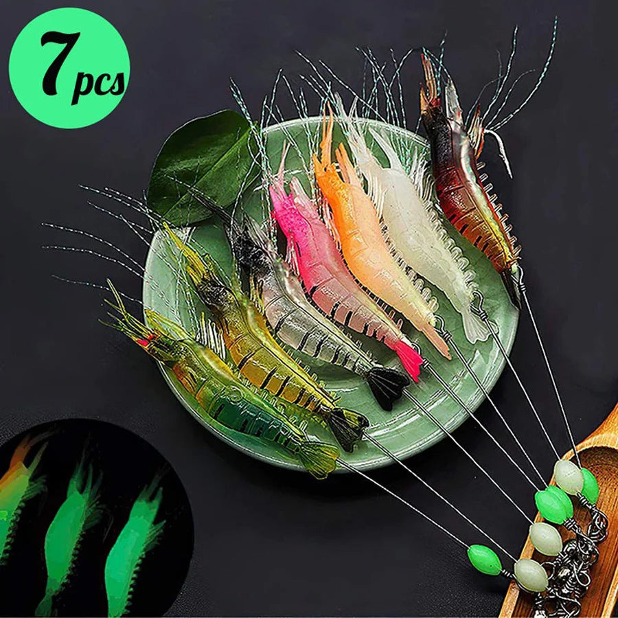 3pcs/7pcs Shrimp Fishing Lures Fishing Bait
