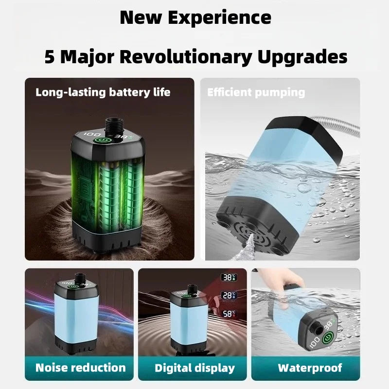 rechargeable Camping Shower pump with Shower Head