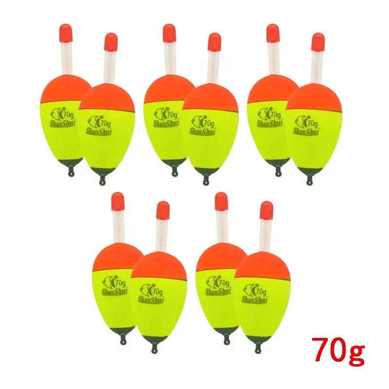 2/10pcs Luminous Fishing Float Stick Plastic Bobber