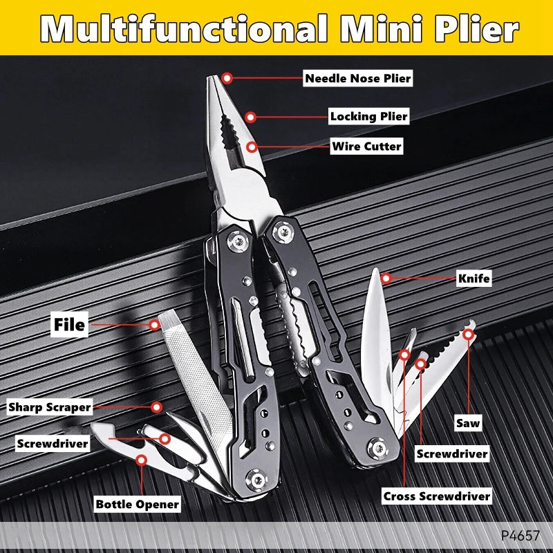 Folding Small Multitool Outdoor Emergency Tool