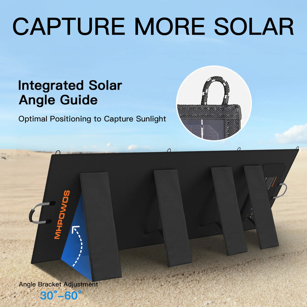 MHPOWOS 400W 220W 110W Lightweight Portable Solar Panel